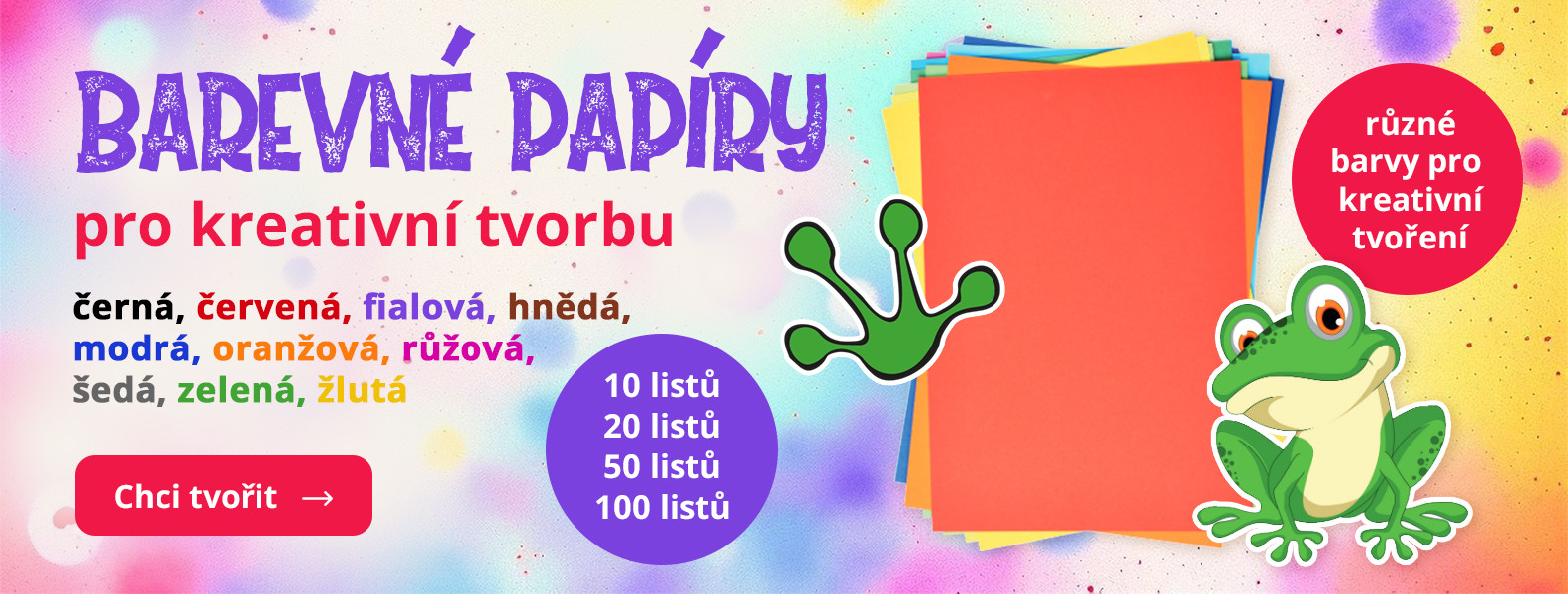 barevné papíry
